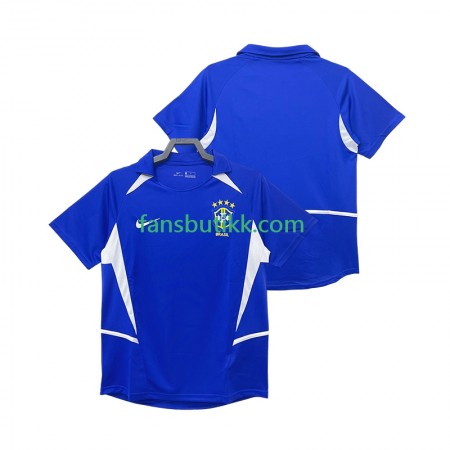 Fotballdrakt Brasil Retro Bortetrøye 2002 Kortermet